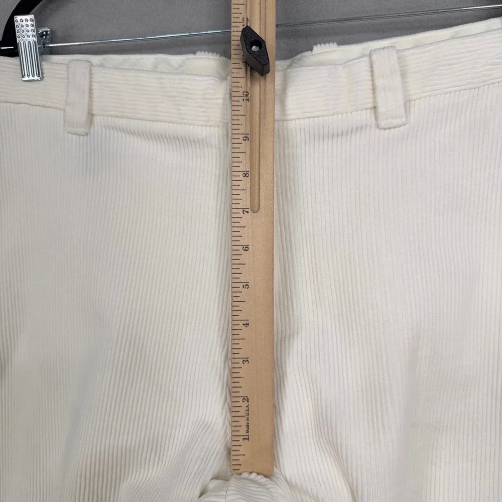 Brooks Brothers Pants Mens W38 L32 White Corduroy Clark Fit Preppy Classic